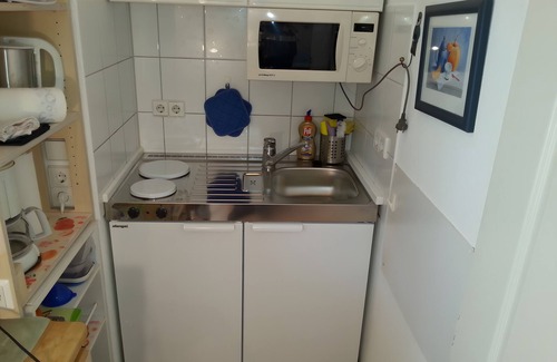 Unteruhldingen Apartamento | Apartamento '1-Zimmer' con terraza privada, jardín compartido y Wi-Fi