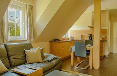 Burg-Dorf Apartamento | Apartment 1 living room/kitchenette, bedroom, shower/WC, breakfast room. - Schrebenza Apartments