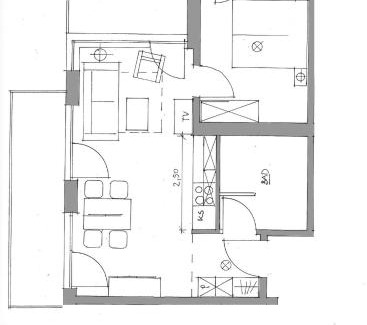 Eckernfoerde Apartamento | Apartment 13 "Möwennest", Blickrichtung offenes MeerBinnenhafen Nord