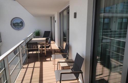 Eckernfoerde Apartamento | Apartment 22 "Lachende Möwe" mit Sauna, Blickrichtung offene See