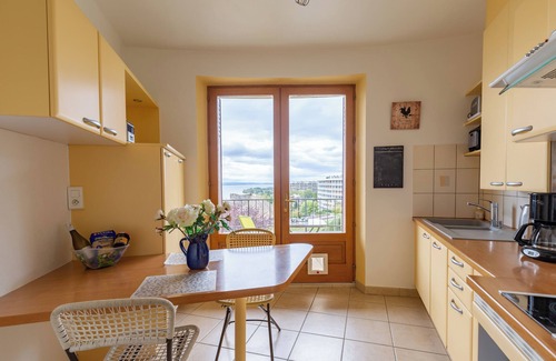 Thonon-les-Bains Apartamento | Apartamento '2p au Belvédère' con vistas al lago y balcón