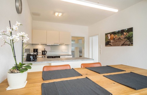 Eriskirch Apartamento | Apartamento "4 am Biohof Eriskirch" cerca del lago Constanza con Wi-Fi, balcón y jardín