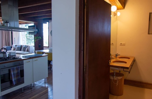 Vidreres Casa | Apartment Alegria is in beautiful country house in the middle of the forest with large pool