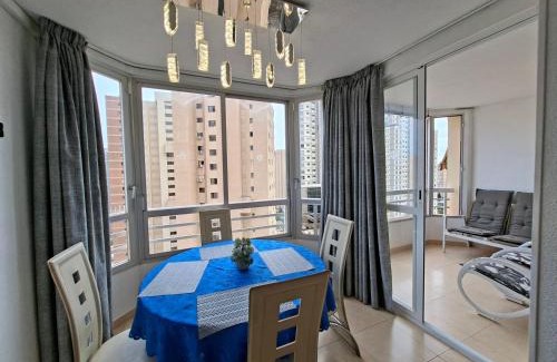 Benidorm Apartamento | Apartment Alhambra Rincon de Loix Benidorm-sea view-balcony, free parking, Wi-Fi, pool, new air conditioning
