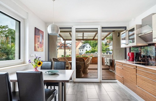 Altenburg Apartamento | Apartamento 'Am Residenzschloss' con gran terraza y Wi-Fi
