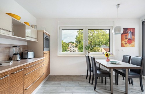 Altenburg Apartamento | Apartamento 'Am Residenzschloss' con gran terraza y Wi-Fi