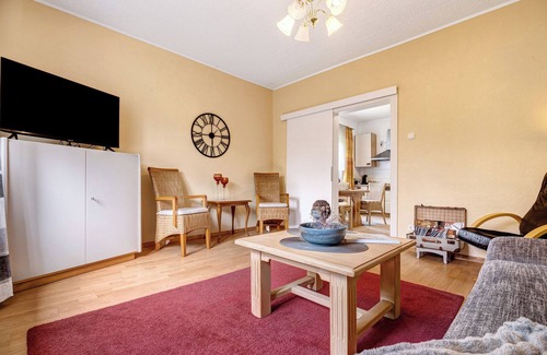 Porta Westfalica Apartamento | Apartamento 'Am Weserradweg' con terraza compartida, jardín privado y Wi-Fi