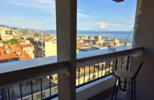 Rijeka Apartamento | Apartment Andrada - One-Bedroom Apartment with Balcony and Sea View