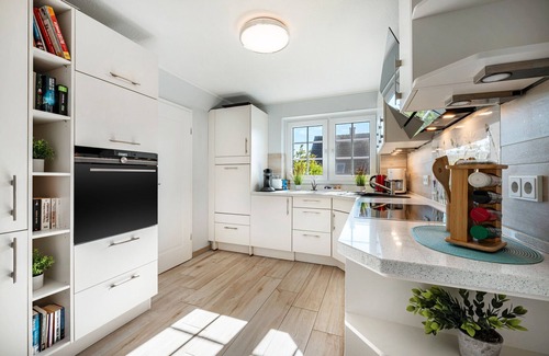 Wischhafen Apartamento | Apartamento 'Ankerplatz' con terraza privada, jardín privado y Wi-Fi