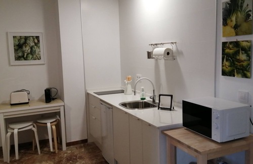 Santa Marina Apartamento | Apartamento 'Apartamento Planta Baja' con terraza compartida, Wi-Fi y aire acondicionado.