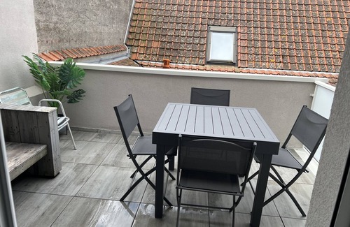 Berck-sur-Mer Apartamento | Apartamento-Apartamento-Baño con bañera-Terraza