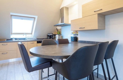 Trevignon Apartamento | Apartamento 'Appartement 100m2 Vilvic Vue Mer' con vistas al mar, terraza privada y Wi-Fi