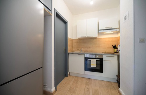 Munster Apartamento | Apartamento 'Au Petit Meuh'ster' con vistas a la montaña, jardín compartido y Wi-Fi