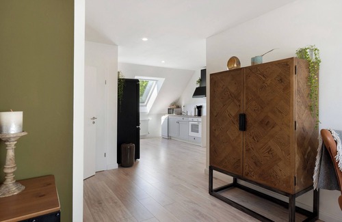 Fahrdorf Apartamento | Apartamento 'Auf Der Farm-Café' con jardín compartido y Wi-Fi