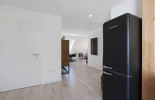 Fahrdorf Apartamento | Apartamento 'Auf Der Farm-Café' con jardín compartido y Wi-Fi