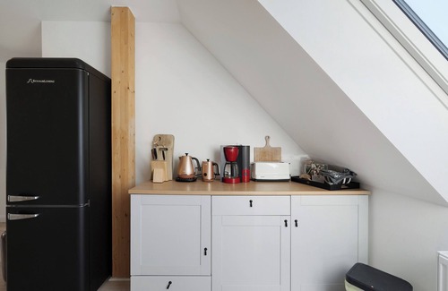 Fahrdorf Apartamento | Apartamento 'Auf Der Farm-Café' con jardín compartido y Wi-Fi