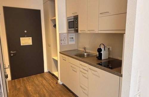 Sankt Georgen im Schwarzwald Apartamento | Apartamento 'Auszeit Mit Pflegen - Fewo 1' con jardín compartido, balcón y Wi-Fi