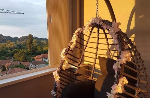 Banja Koviljaca Apartamento | Apartment Božur - One Bedroom Apartment with Balcony and River View