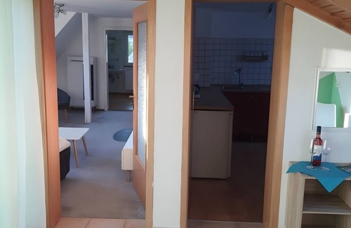 Bleichstetten Apartamento | Apartamento 'Brendle' con balcón y Wi-Fi