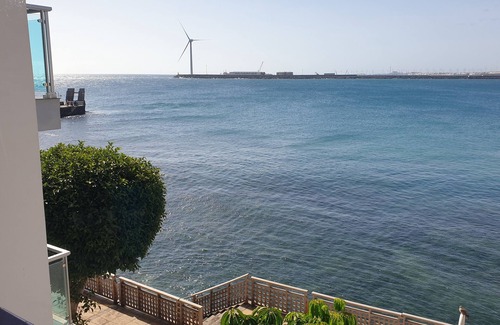 Playa de Arinaga Condominio | CanariasBrisaMar 1° línea Mar wifi/Sat Solarium 3 room 2baño Vistas bonitas