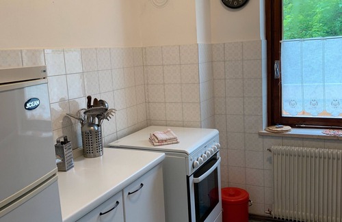 Forno di Zoldo Apartamento | Apartamento 'Bruna' con vistas a la montaña, terraza privada y Wi-Fi