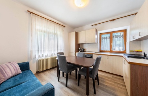 Auronzo di Cadore Apartamento | Apartamento 'Casa Da Rin Elena' con vistas a la montaña, jardín privado y Wi-Fi
