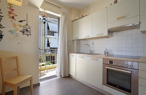Lefkada Town Apartamento | Apartamento 'Casa Di Sole' con balcón, Wi-Fi y aire acondicionado