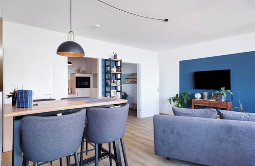 Mitte-Sud Apartamento | Apartamento 'Ferienwohnung Clara' con vistas al mar, balcón y Wi-Fi