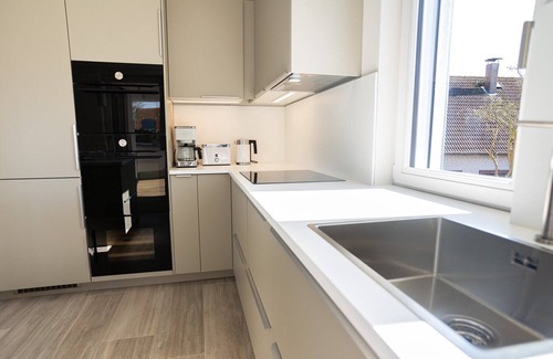 Kalifornien Apartamento | Apartamento 'Ferienwohnung Backbord' con vistas al mar, jardín compartido y Wi-Fi