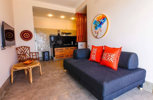 Taghazout Apartamento | Apartamento-De Lujo-Baño para personas con movilidad reducida-Vista al mar-Ya...