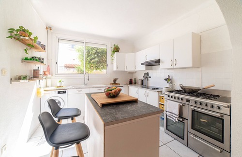 Saint-Cyprien Plage Casa | Apartamento 'Domaine Los Reyes' con vistas al mar, Wi-Fi y aire acondicionado