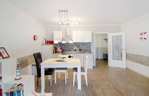 Borkum Apartamento | Apartamento 'Dünenrose' con Wi-Fi