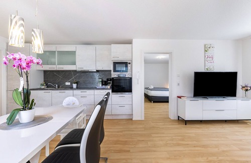 Dusslingen Apartamento | Apartamento "Mrtc Dußlingen" con terraza privada y Wi-Fi