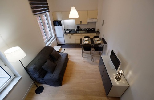 Wazemmes Apartamento | Apartamento-Apartamento-Baño con bañera-Vista al patio