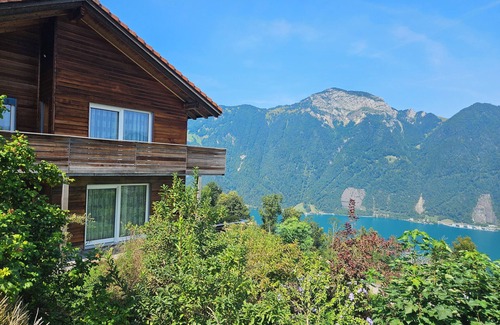 Ruetli Apartamento | Apartment Enzian - peaceful, sunny, terrasse with mountain and lake view