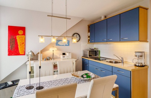 Norderney Casa | Apartamento 'Ferienhaus Raschke' con vistas al mar, terraza privada y Wi-Fi