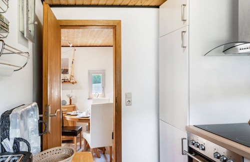 Wangerooge Apartamento | Apartamento 'Ferienhaus Strandfloh' con terraza privada, jardín privado y Wi-Fi