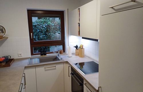 Bad Wildbad Apartamento | Apartamento 'Ferienwohnung Panoramablick' con vistas a la montaña, jardín privado y Wi-Fi
