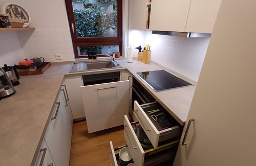 Bad Wildbad Apartamento | Apartamento 'Ferienwohnung Panoramablick' con vistas a la montaña, jardín privado y Wi-Fi