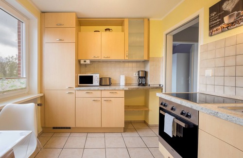 Krempermoor Apartamento | Apartamento 'Ferienwohnung Krempermoor' con terraza compartida y Wi-Fi