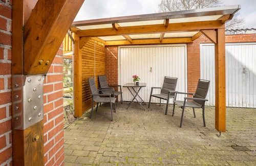 Krempermoor Apartamento | Apartamento 'Ferienwohnung Krempermoor' con terraza compartida y Wi-Fi