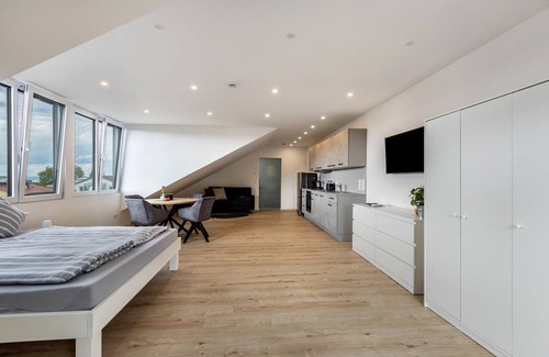 Allensbach Apartamento | Apartamento 'Ferienwohnung Seeblick' con balcón, Wi-Fi y aire acondicionado