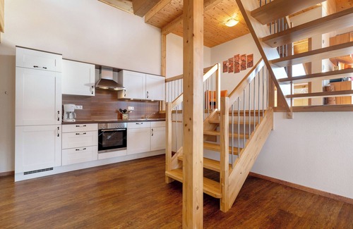 Nesselried Apartamento | Apartamento 'Ferienwohnung Apfel' con jardín compartido, balcón y Wi-Fi