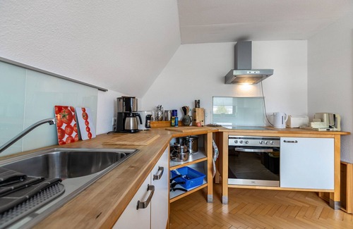 Kappeln Apartamento | Apartamento 'Ferienwohnung Kappeln - Kiekut 11' con balcón y Wi-Fi
