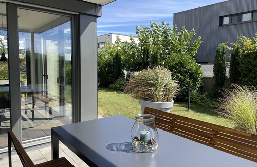 Blaustein Apartamento | Apartment 'Fewo Blaustein-Panorama' with Private Terrace, Private Garden and Wi-Fi