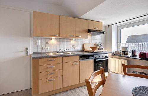 Langeneß Apartamento | Apartamento 'Flut' con jardín compartido y Wi-Fi