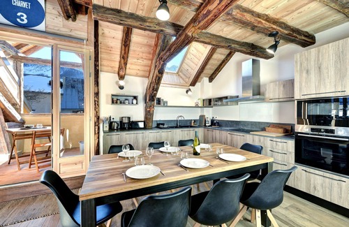 Monetier-les-Bains Apartamento | Apartamento chalet centro Monetier les Bains