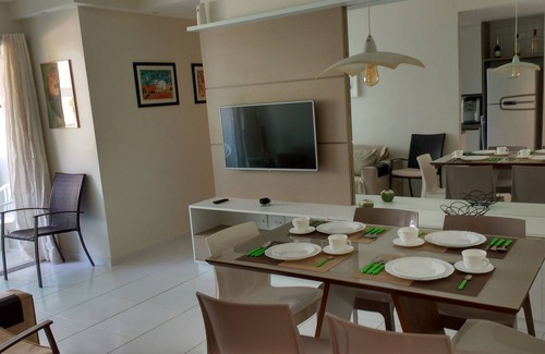 Porto de Galinhas Apartamento | Gran apartamento amueblado de 3 habitaciones en Muro Alto en Palm Village Acqua