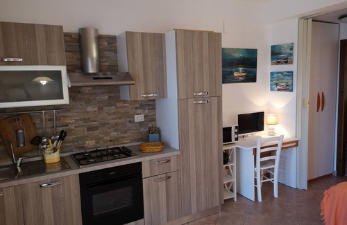 Cefalu Apartamento | Apartment in a residence with swimming pool overlooking the sea useful for families with children
