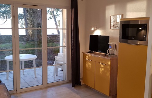 Fouesnant Apartamento | Apartamento en residencia de lujo con piscina frente al mar
